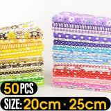 Booksew Cotton Fabric 50 Pieces/Pack  20cmx25cm Patchwork Bundle Fabrics Tilda Cloth for Sewing DIY Tecido Handicraft Material