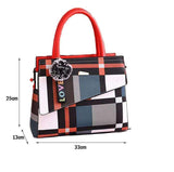 Patchwork Casual Large Shoulder Handbag - shopwishi 