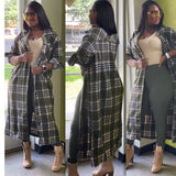 JY36 2020 Autumn Winter Clothing New Fashion Women's Jackets Casual Color Shirt Plaid Long Sleeve Coats Ladies Women