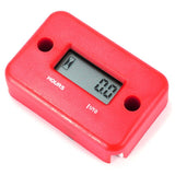 Motorcycle Inductive Digital Hour Meter Waterproof Engine Gauge Hour Meter LCD Display for Bike Motorcycle ATV Boat Offroad