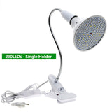 220V Phytolamp E27 Full Spectrum LED Grow Light Flexible Metal Hose Clip-On