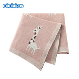 Baby Blankets Newborn Bebes Swaddle Wrap Cotton Knitted Infantil