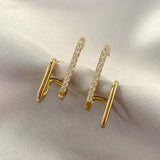 Fashion Exquisite Rhinestone Decor Ear Cuff Earring for Woman