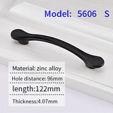 AOLISHENG Black Kitchen Cabinet Closet Drawer Main Pull Door Furniture Hardware Handles