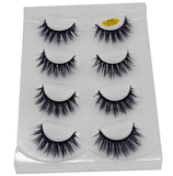 HBZGTLAD 2/4 Pairs Natural False Eyelashes Fake Lashes Long Makeup 3d Mink Lashes Eyelash Extension Mink Eyelashes for Beauty - shopwishi 
