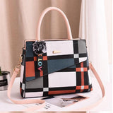 Patchwork Casual Large Shoulder Handbag - shopwishi 
