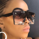 2021 Dropshipping Fashion Trendy High Quality Vendor Women Summer Oversize Large Big Frames Shades Sunglasses