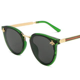 Bee Fashion Sunglasses Square Brand Design Sun Glasses Oculos Retro