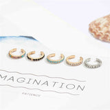 Modyle Vintage Clip on Earrings Crystal Ear Cuff Non Pierced Earrings