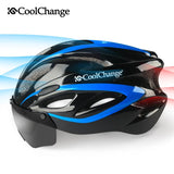 CoolChange Bicycle Helmet EPS Insect Net Road MTB Bike wind resistant
 Lenses Integrally-molded Cycling Casco Ciclismo