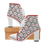 Wakerlook Women's  Lace Up Chunky Heel Ankle Boots