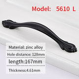 AOLISHENG Black Kitchen Cabinet Closet Drawer Main Pull Door Furniture Hardware Handles