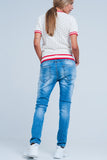 Distressed Skinny Boyfriend Jeans