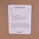 Hzew Cute Electrocardiogram  Con Collar Horse Penadant Necklace Gift