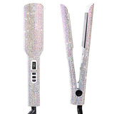 480 Degrees Flat Iron Hair Straighteners Bedazzled Crystal Bling Irons Flat Iron Hair Styler