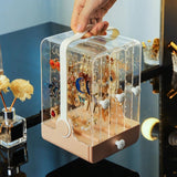 Transparent Jewelry and Cosmetic Handheld Storage Shelf