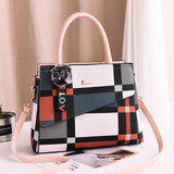 Patchwork Casual Large Shoulder Handbag - shopwishi 