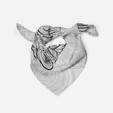 Buddha Silk Scarf Mandala Bandana Scarf Silk