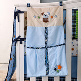 Nursery Crib Bedding Set With Bumper Pad, 100 Percent Cotton Percale Boys Crib Bedding Set With Bumper Pad for US Standard Cot