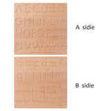Montessori Children's Wooden Spelling Letters Practice Board