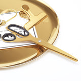 Dokibook Golden Brass School Scissors Asymmetric Scissors Minimalist Design Office Household Scissors Kawaii Korean Stationery