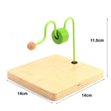 Montessori Toddler's Wooden Sensorial Box Board Puzzle
