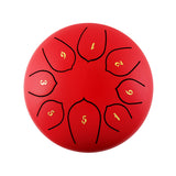 6 Inch Lotus Drum 8 Tone Steel Tongue Drum Percussion Musical Instrument With Drumsticks With a Clean Ethereal Buddha-Like Sound