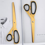 Dokibook Golden Brass School Scissors Asymmetric Scissors Minimalist Design Office Household Scissors Kawaii Korean Stationery