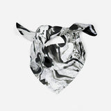 Marble Abstract Silk Scarf Silk Square Scarf