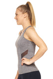 AQ249 Women's Mesh Panel Racerback