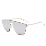Metal Frame Reflective Mirror Sunglasses
