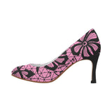 Black and Pink Wakerlook Women's Pumps