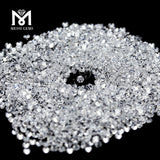 Zircon Stone Manufacturer 2mm Round Cut White Color Cubic Zircon Loose