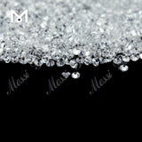 Zircon Stone Manufacturer 2mm Round Cut White Color Cubic Zircon Loose