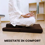 Zafu and Zabuton Meditation Set from Coconut Fibre - Yoga, Meditation Seat Cushion