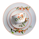 The American Dinnerware Set Azalea Bone China Steak Plate Soup Plate