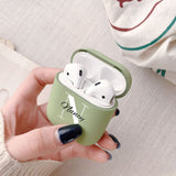 Customize for Airpods 2 Case Cute Name Initials Letter for Air Pod Silicone Luxury Cover Funda Airpods Case Earphone Accessories