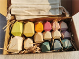 Wooden Rainbow Stacking Balance Stones for Kids Educations