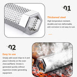 Wood Chips BBQ Smoker Box Indoor Outdoor Smoked Tube Barbecue Grill Meat Infused Smoke Flavor BBQ Accessories Smoker Box