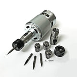 775 DC Motor With ER11 Extension Rod Carving Knife 12-36v 4000-12000 RPM Engraving Machine Ball Bearing Spindle Motor for CNC