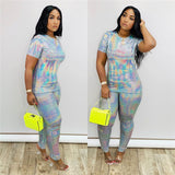 Women Two Piece Set Winter Clothes Glitter Short Sleeve Fleece Casual Bodycon Women 2 Piece Pants Set Christmas