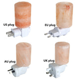 Himalayan Warm White Salt Lamp Natural Crystal Hand Carved Night Light