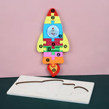 Montessori Wooden Dinosaur Puzzle for Toddlers