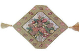 DaDa Bedding 3-Piece Set-Botanical Beige Woven Tapestry Dining Table Runner