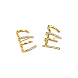 Fashion Exquisite Rhinestone Decor Ear Cuff Earring for Woman