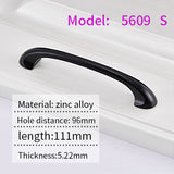 AOLISHENG Black Kitchen Cabinet Closet Drawer Main Pull Door Furniture Hardware Handles