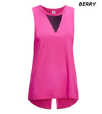 AE264 Women's Tie Back Muscle Tee