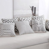 Junwell Delicate Cotton Canvas Embroidery 45cm Square Damask Decorative Pillow Cover(no Filling )  Couch Throw Cushion Cover - shopwishi 
