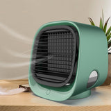 Air Cooler Fan USB Mini Portable Air Conditioner Fan Desktop Space Cooler