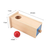 Baby Wood Montessori Materials Knocking Ball Box Toys for Children